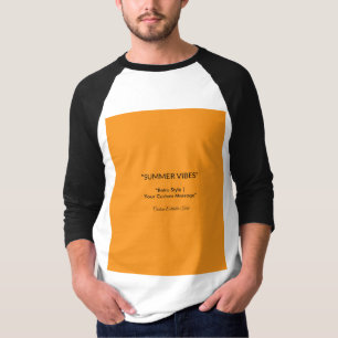 Retro Orange Textur – Sommer-Vibes Kunst T-Shirt