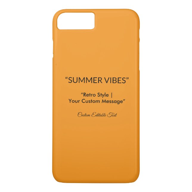 Retro Orange Textur – Sommerliche Stimmung Kunst Case-Mate iPhone Hülle (Rückseite)