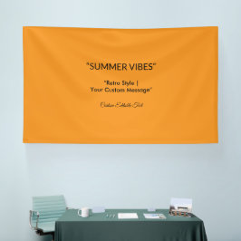 Retro Orange Texture – Summer Vibes Art Banner