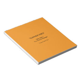 Retro Orange Texture – Summer Vibes Art Notizblock