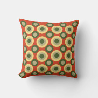 Retro Orange und Green American MoJo Pillows Kissen