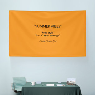 Retro-Orangen-Textur – Sommerstimmung Kunst Banner