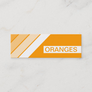 Retro ORANGES Mini Visitenkarte