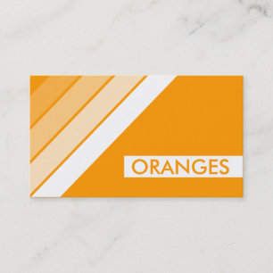 Retro ORANGES Visitenkarte