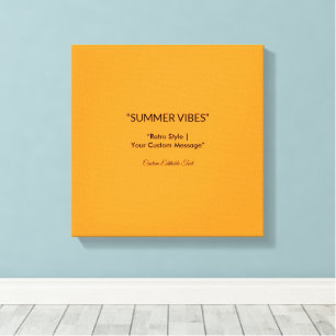 Retro-Orangetextur – Sommerstimmung Kunst Leinwanddruck