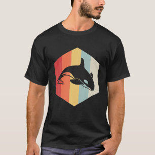 Retro Orca Tier Vintage Schwertwal T-Shirt