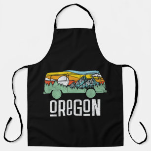 Retro Oregon Outdoor Hippie Van Nature Schürze