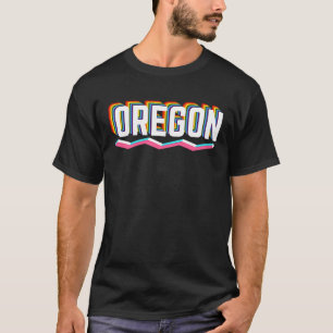 Retro Oregon Pride LGBTQ Gay Pride, Gay Oregon Ra T-Shirt
