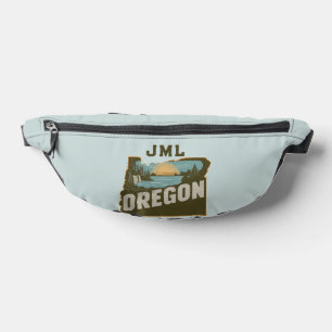 Retro Oregon Silhouette Monogramm Bauchtasche
