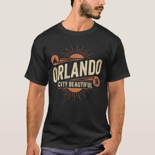 Retro Orlando City Beautiful Florida Sonnenstrahl T-Shirt