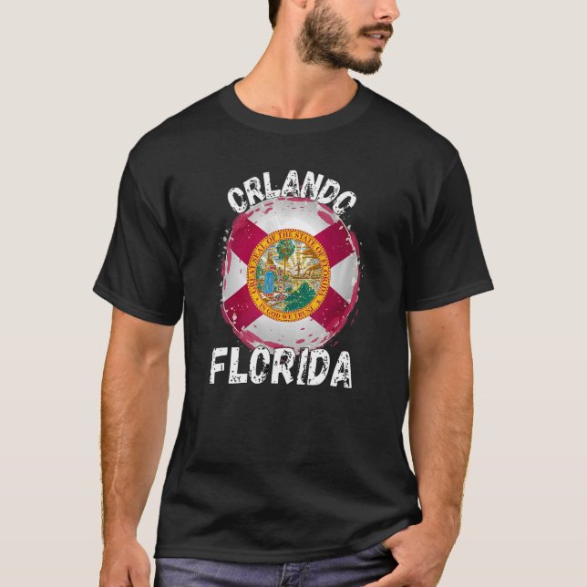 Retro Orlando Florida Apparel T-Shirt (Vorderseite)