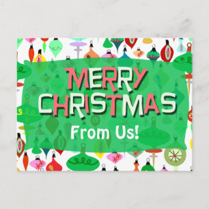 Retro Ornament Vintager Urlaub Spaß Postkarte