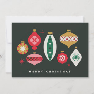 Retro-Ornamente - Frohe Weihnachten
