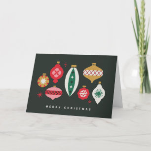 Retro-Ornamente - Frohe Weihnachten