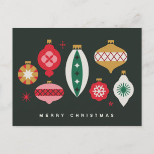Retro-Ornamente - Frohe Weihnachten