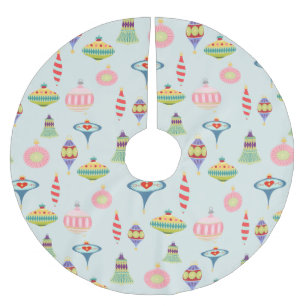 Retro-Ornamente Mid Century Modern Polyester Weihnachtsbaumdecke
