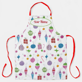 Retro-Ornamente Niedlich HandIllustriert Personali Schürze