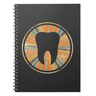Retro-Orthodontic Zahntechnik Vintag Tooth Graphic Notizblock