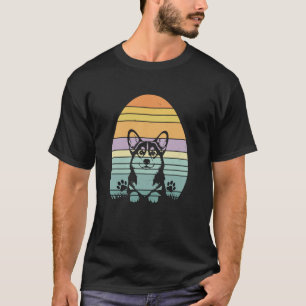 Retro-Osterei-Corgi-Ostertag Damen Herren Kinder T-Shirt
