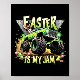 Retro Osterfest ist mein Jam Monster LKW Geländewa Poster