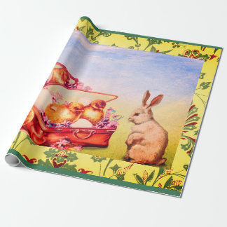 RETRO-OSTERILLUSTRATION GESCHENKVERPACKUNG GESCHENKPAPIER