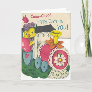 Retro Osterkarte Feiertagskarte