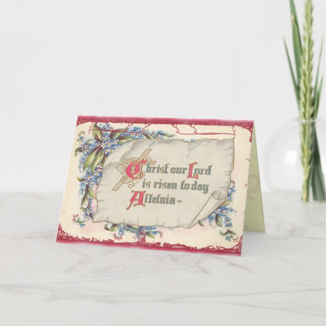 Retro-Osterkarte Feiertagskarte (Vorderseite)