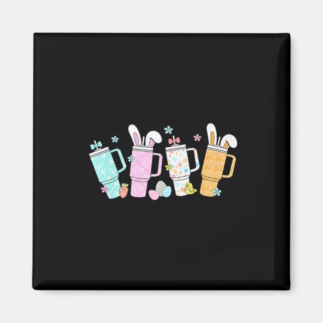 Retro Ostertag Stanley Tumbler Inspiriert Girls Ki Magnet (Vorne)