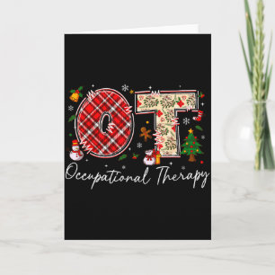 Retro OT Ergotherapie Weihnachtsmann Weihnachten O Karte