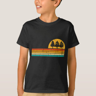 Retro Outdoor Nature Wildlife Trees Forest T-Shirt