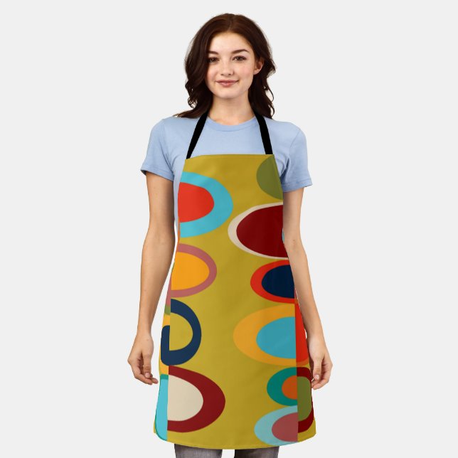 Retro-Ovals Schürze (Getragen)