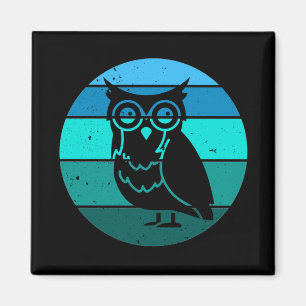 Retro Owl Magnet