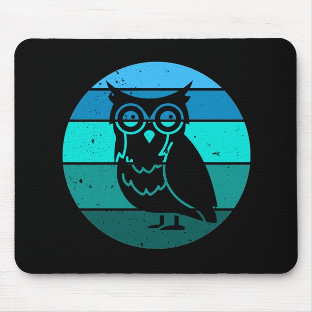 Retro Owl Mousepad (Vorne)