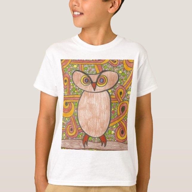 Retro Owl T-Shirt (Vorderseite)