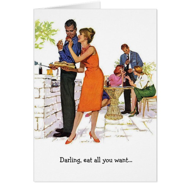 Retro Paare - Farting im Bett, (Vorne)