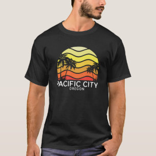 Retro Pacific City Surf Beach Vintage Palm Venice T-Shirt