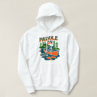 Retro Paddle auf Kanufahrt Outdoor Adventure DesT- Hoodie