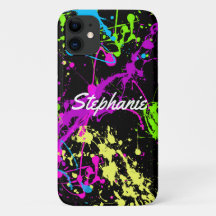 Retro Paint Spritzer Neon Custom
