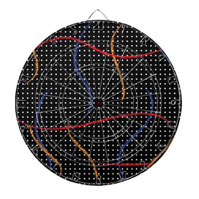 Retro Paint Spritzer und Punkte Dartscheibe (vorne)