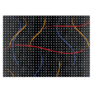 Retro Paint Spritzer und Punkte Schneidebrett