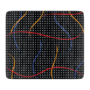 Retro Paint Spritzer und Punkte Schneidebrett