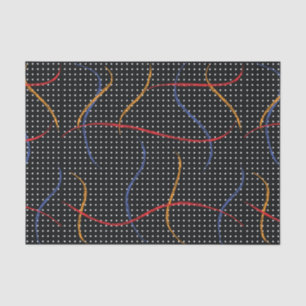 Retro Paint Spritzer und Punkte Seidenpapier