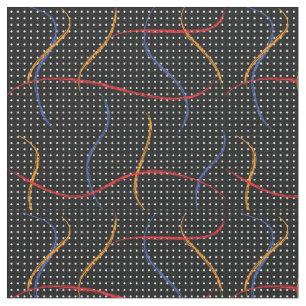 Retro Paint Spritzer und Punkte Stoff