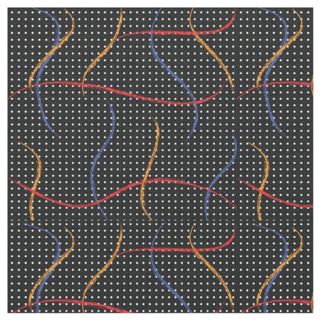 Retro Paint Spritzer und Punkte Stoff (Nahaufnahme)