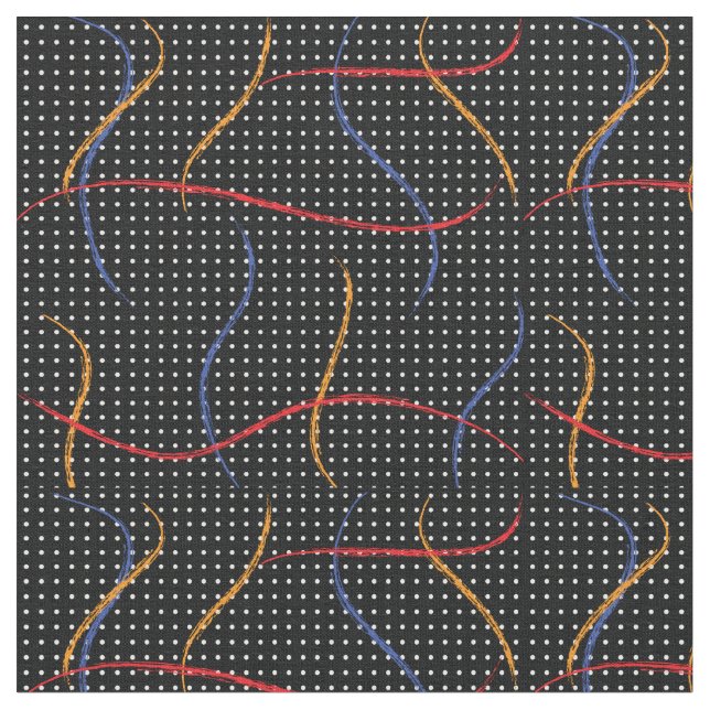 Retro Paint Spritzer und Punkte Stoff (Nahaufnahme)