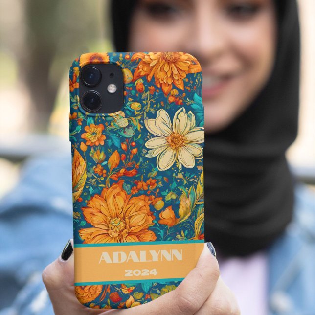 Retro Painting Abschluss Geschenke für Enkeltochte Case-Mate iPhone Hülle (Retro Painting Graduation Gifts for Granddaughter)