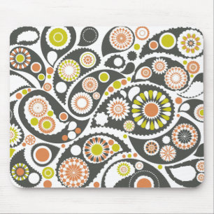 Retro-Paisleymuster Mousepad