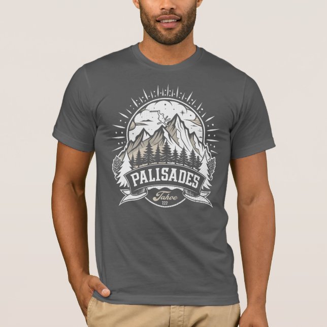 Retro Palisades Tahoe Ski T-Shirt (Vorderseite)