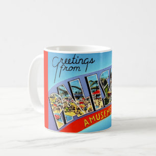 Retro Palisades Vergnügungspark Kaffeetasse