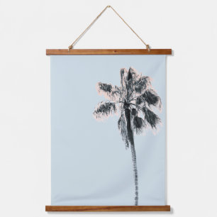 Retro Palm California Wall Wandteppich Mit Holzrahmen